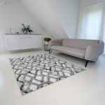 Bolti 2. Modern szőnyeg akció, ZARIF 9960 szürke-zöld 80x150cm