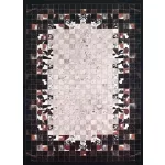 Ber. Porte 2054 fekete 80x150cm- vékony modern szőnyeg