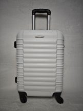   Maxell közepes méretű fehér bőrönd, 65cmx45cmx26cm-keményfalú