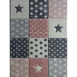 Ber. Smart 140x190cm 40217 pink csillagos gyerekszőnyeg