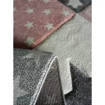 Ber. Smart 140x190cm 40217 pink csillagos gyerekszőnyeg