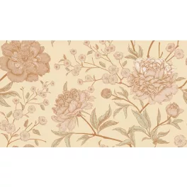 Tunise/300-107 Cream velvet nyomott dekor