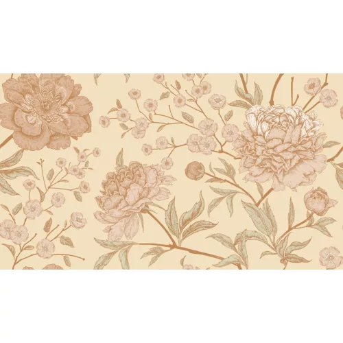 Tunise/300-107 Cream velvet nyomott dekor