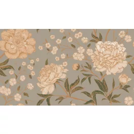 Tunise/300-320 Sepia velvet nyomott dekor