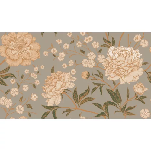 Tunise/300-320 Sepia velvet nyomott dekor