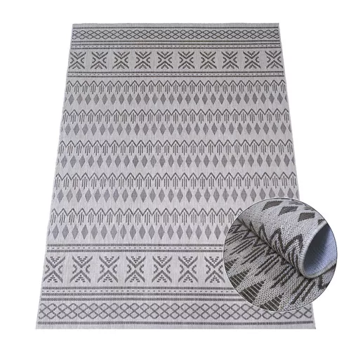 Ber. EQOS 0002 szürke 80 x 150 cm modern szőnyeg