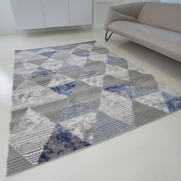   Bolti 2. Modern szőnyeg akció, ZARIF 9928 szürke-kék 80x150cm
