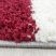 Ay life 1501 piros 80x150cm - kockás shaggy szőnyeg