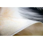 Ber. Porte 2395 szürke-arany 60x100cm- modern vékony szőnyeg