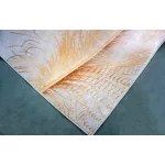 Ber. Porte 2395 szürke-arany 60x100cm- modern vékony szőnyeg