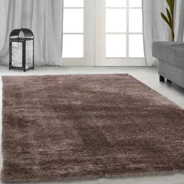   Nagyon Puha Shaggy Szőnyeg, 120X170Cm Den. Belinda egyszínű Sötét Bézs Szőnyeg
