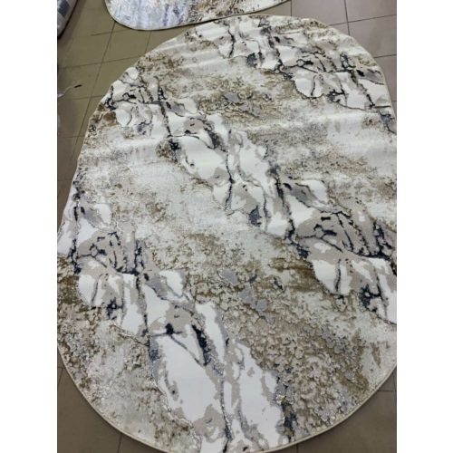 Bolti 1. Den. Athén 7125 Krém-Bézs Ovális 80x150cm Modern szőnyeg