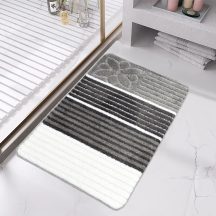Fürdőszobai szőnyeg 1 részes - DEN szürke csíkos