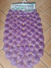   Fürdőszobai csúszásgátló 1 részes 66x36cm lila kagylós