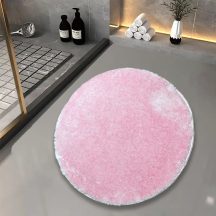 Serrano rózsaszín 100Cm kör fürdőszoba szőnyeg