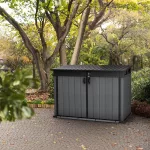 Cortina Mega műanyag kerti tároló szürke