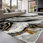 Den. Sunset new 1422 L.Szürke 80x150cm modern szőnyeg