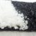 Ay life 1501 fekete 80x150cm - kockás shaggy szőnyeg