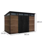 Signature PENT 11x7 műanyag kerti ház dió