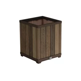 Deco szögletes magasított műanyag virágláda 74 L