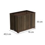 Deco tégla alakú magasítótt műanyag virágláda 100 L