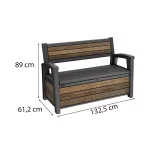 Decocoat műanyag kerti pad/tároló 227 L