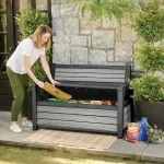 Decocoat műanyag kerti pad/tároló 227 L