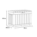 Decocoat kentwood műanyag kerti tároló 190l