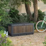 Decocoat kentwood műanyag kerti tároló 350l