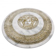   Bolti 6. EMERALD szőnyeg 1011 kör glamour, medúza görög krém / arany kör 120 cm