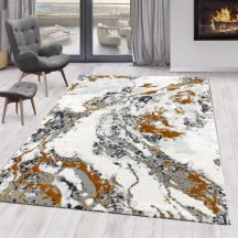 Sunset 8441 Fehér-Arany 60x80cm ovális  modern szőnyeg