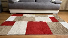 Bolti Nr. Modern  szőnyeg akció, LARA piros-bézs 5620 80x150cm