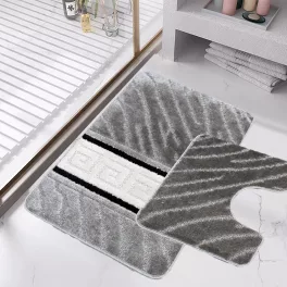 Fürdőszobai szőnyeg 2 részes - Den. görög szürke