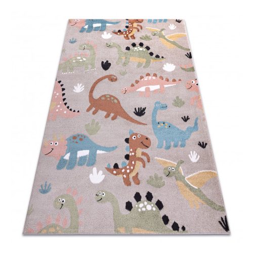 Bolti 14. Kab. Szőnyeg FUN Dino gyerekeknek, Dinoszauruszok bézs 180x270 cm