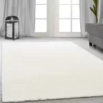 Nagyon Puha Shaggy Szőnyeg 60X110Cm Den. Belinda egyszínű Törtfehér Szőnyeg