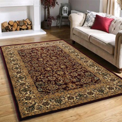 Bolti 7. Den. Elit 3958 Bordó 60szett=60x220cm+2dbx60x110cm szőnyeg