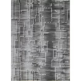 Ber. DIZAYN 2219 Szürke 120X180Cm Dombor Mintás Szőnyeg