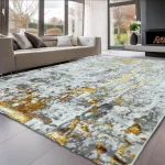 TOP! Den. Sunset new 1058 L.Szürke-Arany 120x170cm modern szőnyeg