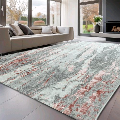 Den. Sunset new 0840 L.Szürke-Pink 240x330cm modern szőnyeg