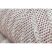 Bolti 21. Fonott sizal szőnyeg SION futószőnyeg, pálmalevelek, tropikus 2837 lapos szövött ecru / rózsaszín 80x200 cm