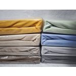 NAT. Bolti 0. Elasztikus pamut narancssárga gumis lepedő 90-100x200cm