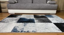   Bolti 15. Modern szőnyeg akció, LARA kék-szürke 4865 60x110cm