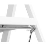 Bolti Festőlétra, Strend Pro LFD114, 4 fokos, 92 cm, acél, fehér, csúszásgátlós, összecsukható