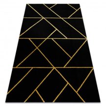   Bolti 21. EMERALD szőnyeg 1012 glamour, elegáns geometriai fekete / arany 80x150 cm
