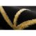Bolti 21. EMERALD szőnyeg 1012 glamour, elegáns geometriai fekete / arany 80x150 cm