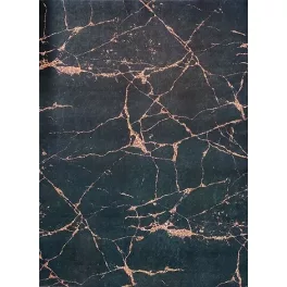   Ber. Porte 2007 fekete-arany 80x150cm- vékony modern szőnyeg