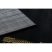 Bolti 21. Modern GLOSS szőnyeg 408C 86 elegáns, glamour, art deco fekete / arany 80x150 cm
