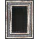 Ber. Porte 2228 fekete-arany 160x220cm- vékony modern szőnyeg