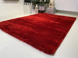 Prémium. piros shaggy szőnyeg 60szett= 2dbx60x110cm + 60x220cm