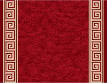 67 x 474 cm futószőnyeg darab - görög piros